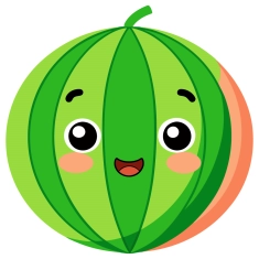 Craft Supply Classroom Cutout | Cartoon or Plain Watermelon Fruit Cutout